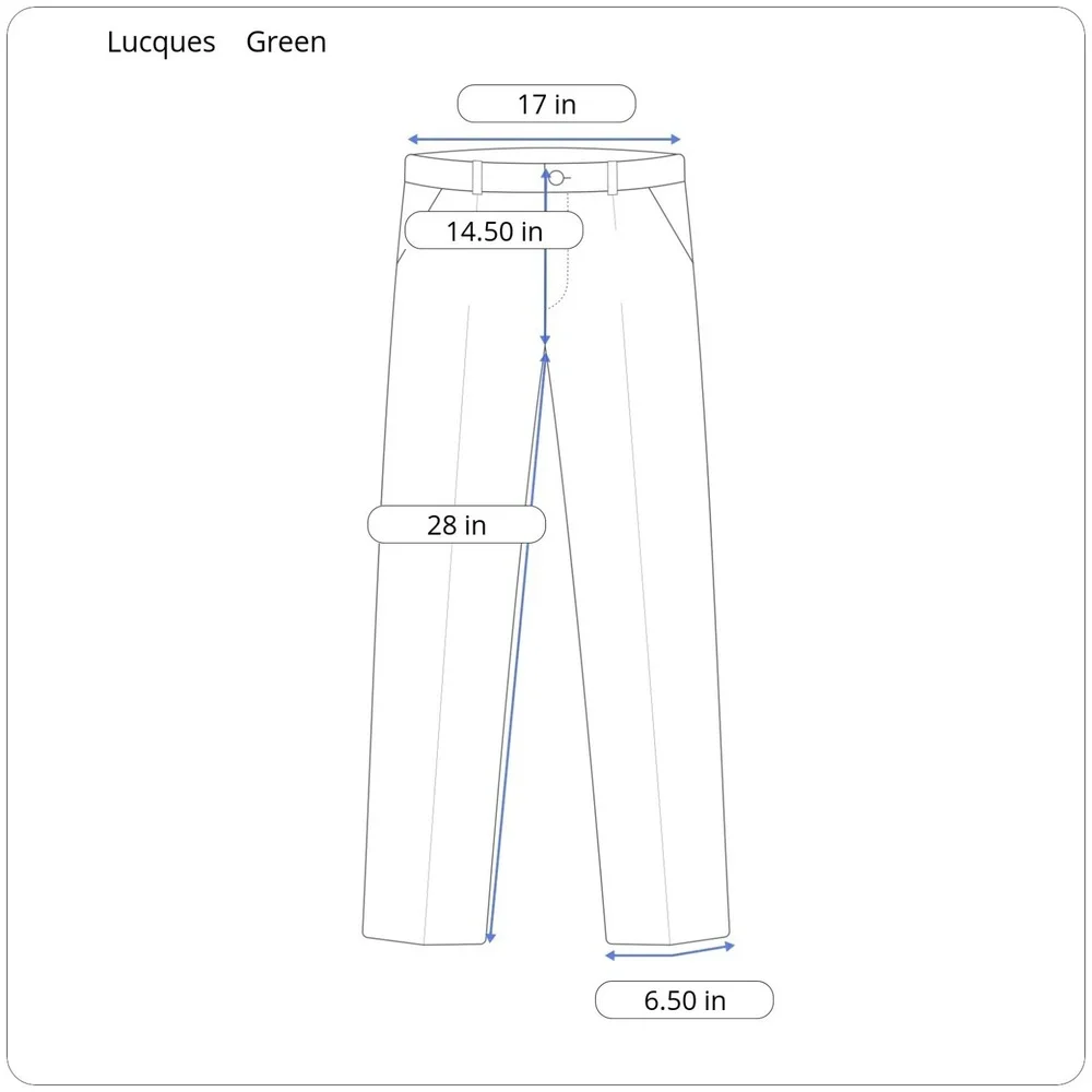 $400 Lucques Italian Boutique Linen Crop Green Button Fly Trouser Men US 32 x 28